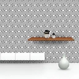 ArtzFolio Printed UV-Resistant Anti-Bacterial Repeating Geometric Grid Peel & Stick Wallpaper-image-42