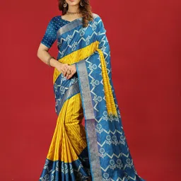 A.V.M. SILK MILLS Floral Zari Saree-image-62