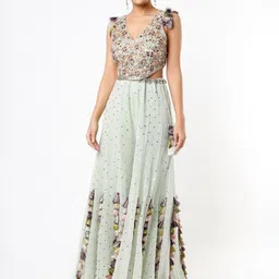 Payal Singhal Embroidered Top & Saharara Co-Ords-picture-48