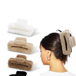 DIVASTRI Women Set of 4 Fur Claw Clip-picture-35