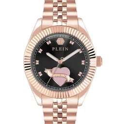 PHILIPP PLEIN Newness Unisex Brass Round Dial Analogue Watch PW2BA1025-image-55