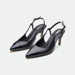 Oroh Leather Party Stiletto Pumps with Bows-18