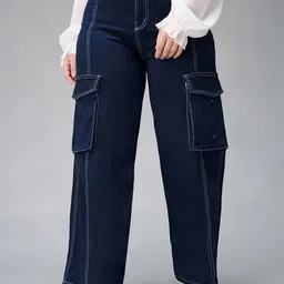 Miss Chase A+ Women Wide Leg High-Rise Stretchable Jeans-image-30