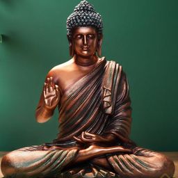 CraftEstate Copper-Toned Buddha Figurine Showpiece-image-58