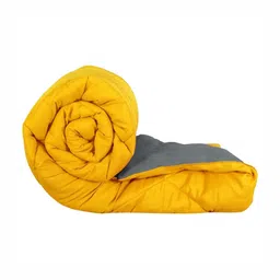 RF RELAXFEEL Yellow Heavy Winter 210 GSM Reversible Microfiber Double Bed Comforter-image-90