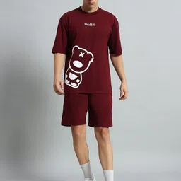 GRIFFEL Printed T-shirt & Shorts Coord Set-image-11