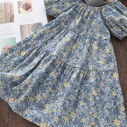 LULU & SKY Floral Print Fit & Flare Midi Dress-image-80