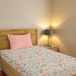 IVAZA Pink Floral 200 Microfiber Single-image-77
