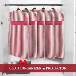 Kuber Industries Maroon Set of 6 Regular Multi-Utility Organisers image 5