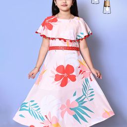 Billion Floral Print Cap Sleeves Maxi Dress-53