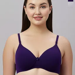 KAVYA Women Pack Of 2 Full Coverage Heavily Padded Non-Wired Cotton T-shirt Bra-picture-13