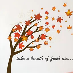 LANSTICK Pink & Yellow Splash-Proof Eco-Friendly Tree With Air Feel Wallpaper-image-70