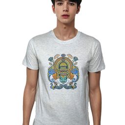MAATIR DESIGNS Unisex Printed Applique T-shirt-image-85