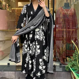 KALINI Women Floral Printed Regular Kurta with Palazzos & With Dupatta-picture-50