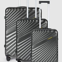 WROGN Set Of 3 Maverick 360 Degree Rotation Hard-Sided Trolley Bags - 238L-25
