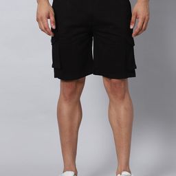 Hence Men Slim Fit Low-Rise Cargo Shorts-image-32