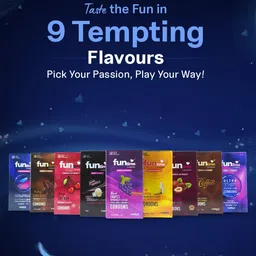 Funtime Set Of 3 Dotted & Ribbed Climax Control Condoms- 10 Pcs Each image 2