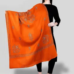 SWI Stylish Women Floral Embroidered Shawl-picture-30