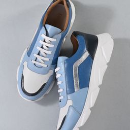 MIORAH Women Leather Lace-Ups Sneakers-picture-36