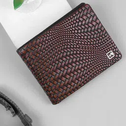 Metro Men Textured Leather Two Fold Wallet-image-2