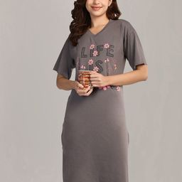 Duchess Women Printed Nightdress-image-41