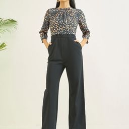 luyk Girls Halter Neck Printed Basic Jumpsuit-11