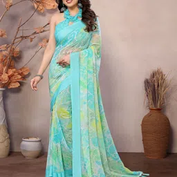 ROOP SUNDARI SAREES Paisley Printed Pure Georgette Saree-image-9