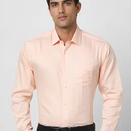 Van Heusen Men Spread Collar Micro Ditsy Printed Cotton Formal Shirt-image-91