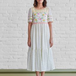 The Yellow Bow Floral Printed Empire Midi Dress-picture-51