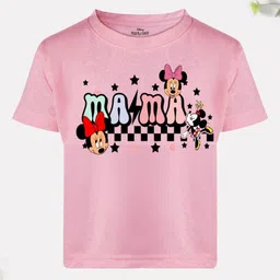 Disney By Miss and Chief Girls Minnie Mouse Printed Bio Finish Applique T-shirt-image-44