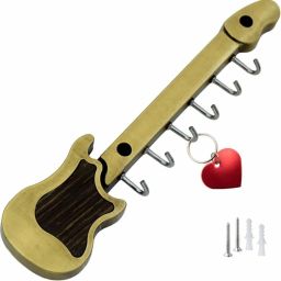Brass Antique Gitar- Shape key hanger set of 1 pcs Aluminium Tie Hanger For Tie-image-52