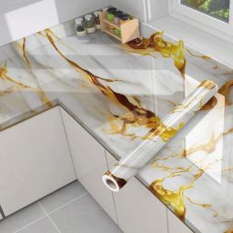 Decorative White, Gold Wallpaper-image-66