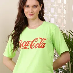 69 FASHION STREET Women Typography Printed Round Neck Cotton T-shirt-image-93