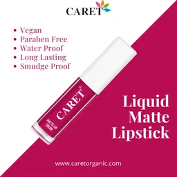 CARET ORGANIC Set Of 2 Super-Pigmented Liquid Matte Lipsticks - 2 ml Each - 5 - 8 image 4