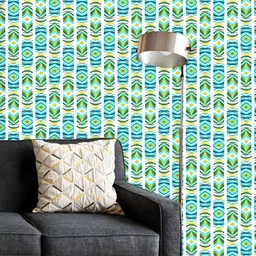 ArtzFolio Printed UV-Resistant Anti-Bacterial Indian Ethnic Stripes Peel & Stick Wallpaper-image-5