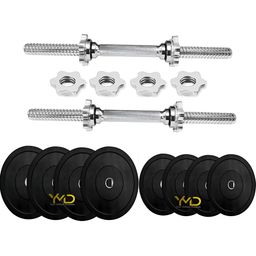 HackerX Set Of 8 Fixed Weight Dumbbell - 2.5 & 1Kg Each-19