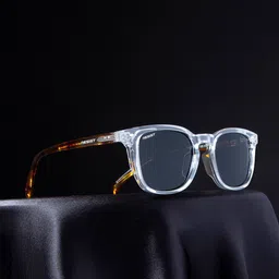 RESIST EYEWEAR Unisex Wayfarer Sunglasses with UV Protected Lens ZYAN WHITE TIGER BLACK 4-7
