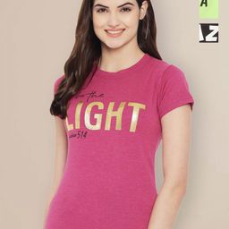 Metronaut Women Typography 3 Printed Applique T-shirt-image-99