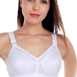 Samvar White Cotton Non-Wired Non Padded Minimizer Bra-picture-14