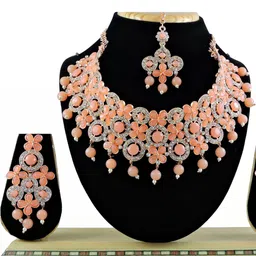VATSALYA creation Women Beige Jewellery Set-image-95