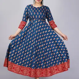 Moda Rapido Floral Printed Aari Work Anarkali Kurta-image-82