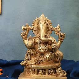 The Advitya Gold-Toned Religious Astha Vinayaka Ganesha Showpiece-image-29