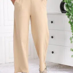 Mlada Women Original Flared Easy Wash Trousers-image-27