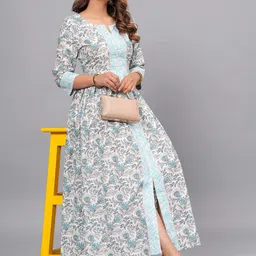 Mishree Collection Women Ethnic Motifs Gotta Patti Anarkali Kurta-54