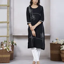 KALINI Women Ethnic Motifs Embroidered Thread Work Kurta-46