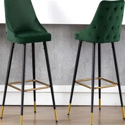 DOE BUCK Velvet Tufted Bar Chairs-picture-8