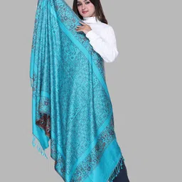 Tones-N-Shades Floral Woven Design Shawl image 2