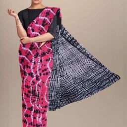 Pinkcity Trade World Pink Pure Cotton Ikat Sarees-image-93