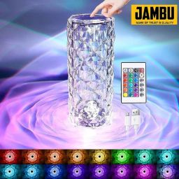 Crystal Diamond Table Lamp 16 Color Changing LED Lights Night Lamp-6