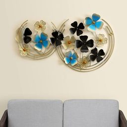 vedas Mystic Indiana Blue & Black Sky Flower Ring Wall Decor-image-81